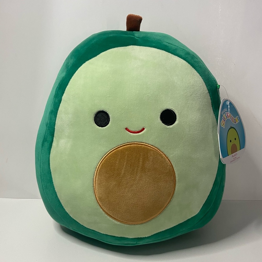 AUSTIN THE AVOCADO NWT 12” GREEN SQUISHMALLOW RARE